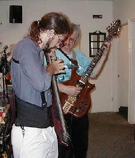Cliff and Stuart play at Peaberry´s Coffeehouse, 1998 or 1999